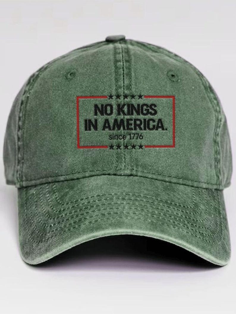 No Kings In America Print Baseball Cap America 1776 Vintage Classic Hat 4th Of July Unisex Gulf Hat Independence Day Cap Gift For D 1761723843114.jpg