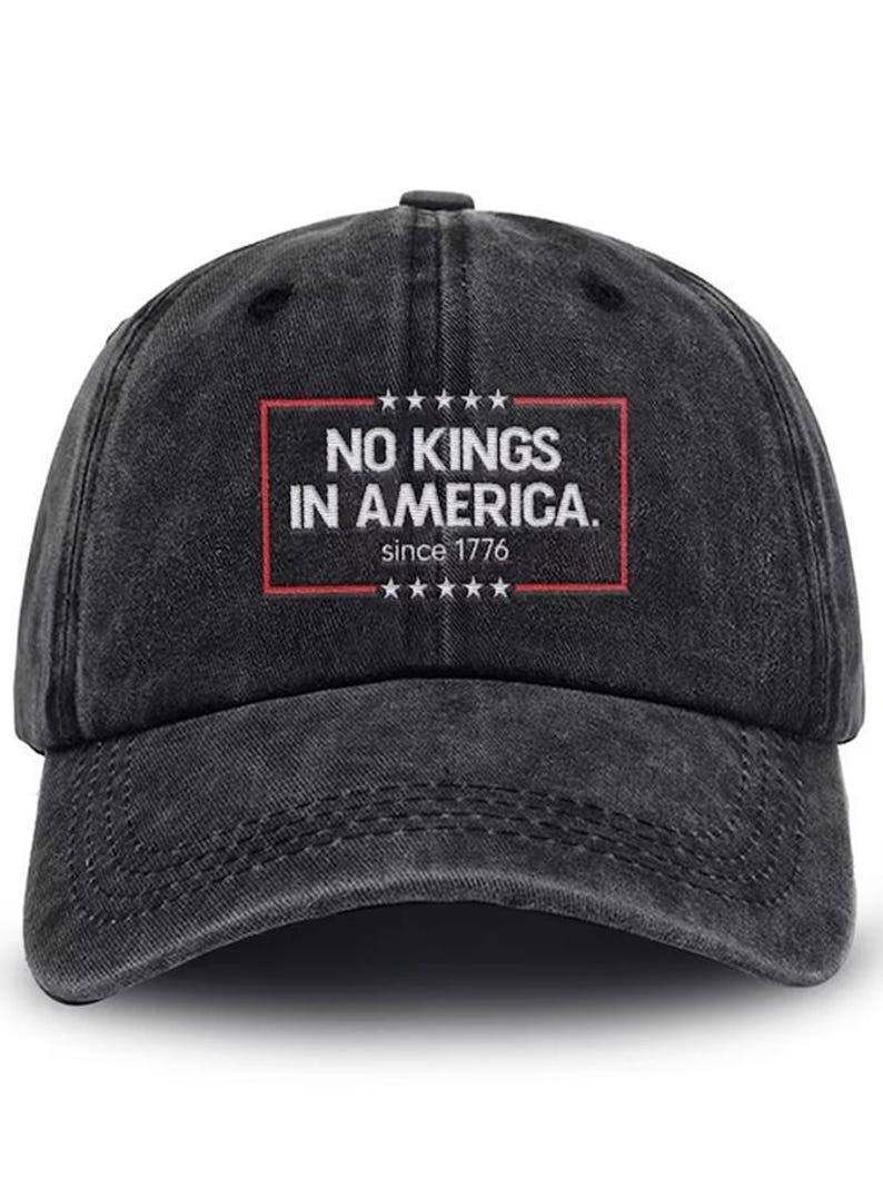 No Kings In America Print Baseball Cap America 1776 Vintage Classic Hat 4th Of July Unisex Gulf Hat Independence Day Cap Gift For D 1761723843164.jpg