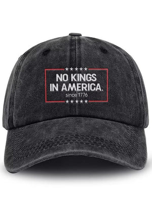 No Kings In America Print Baseball Cap America 1776 Vintage Classic Hat 4th Of July Unisex Gulf Hat Independence Day Cap Gift For D 1761723843164.jpg