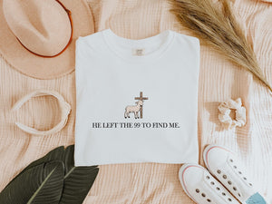 Embroidered Christian Tee   He Left The 99 1761790850621.jpg