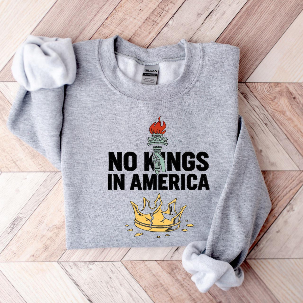 Snarky No Kings In America Shirt No Faux King Way Tshirt Political Women Sweatshirt Funny Protest Gift Anti Trump Crewneck Feminist Tee 1761793168229.png