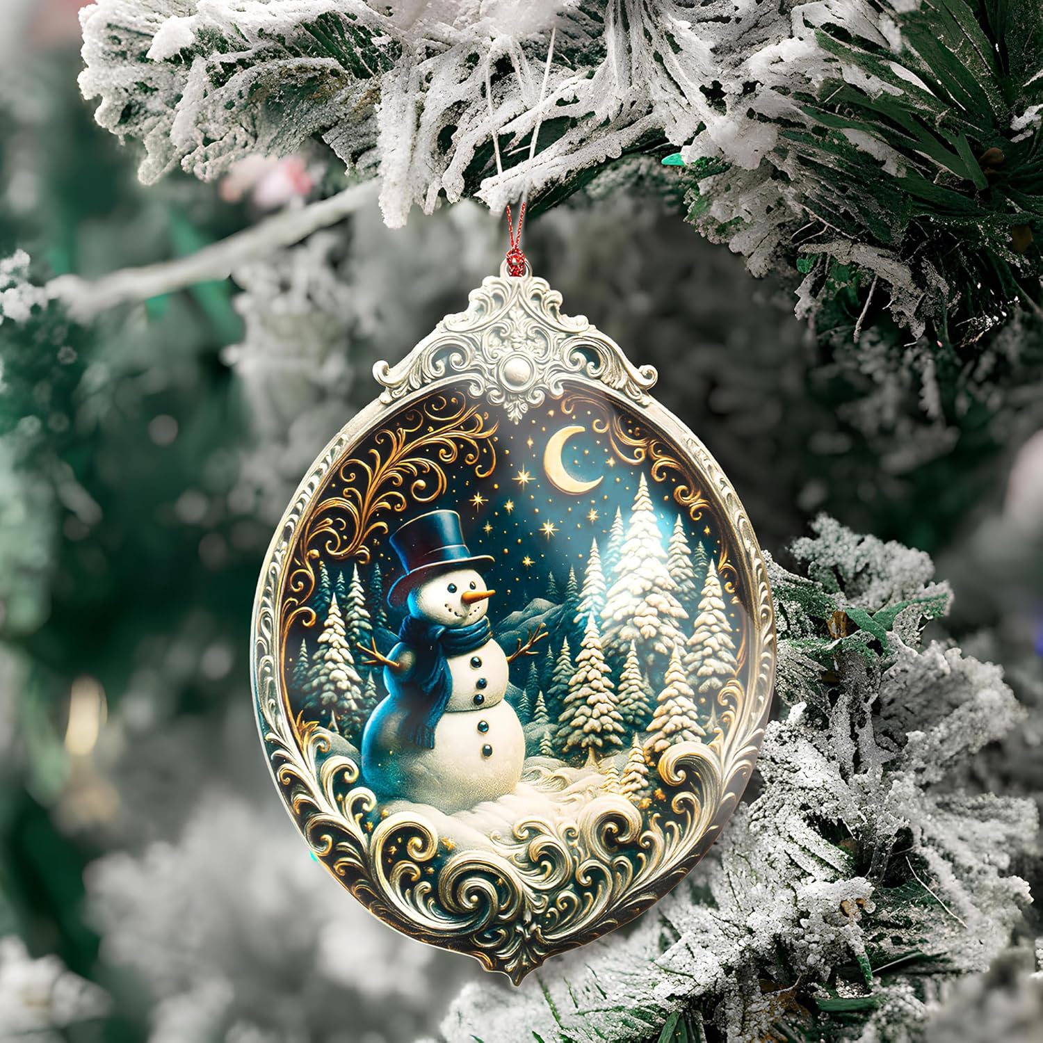 Christmas Ornament 2025   Snowman Ornament   Snowman Ornaments For Christmas Tree   Acrylic Christmas Ornaments   Christmas Ornament 2025   White Elephant Gifts   Xmas Tree Funny Decoration 1761793903531.jpg