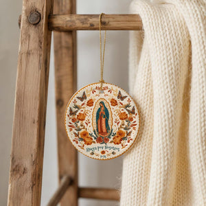 Ruega Por Nosotros 2025 Ornament  Virgen De Guadalupe Christmas Ornament  Mexican Catholic Decor  Spanish Ceramic Ornament 1761795942231.jpg