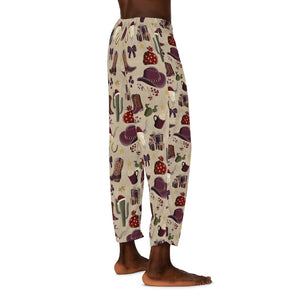 Cowboy Christmas Mens Pajama Pants  Western Style Sleepwear With Cowboy Motifs Lounge Bottoms Holiday Pajamas For Men 1761798997257.jpg