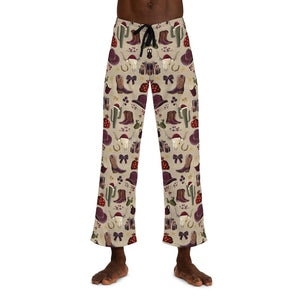 Cowboy Christmas Mens Pajama Pants  Western Style Sleepwear With Cowboy Motifs Lounge Bottoms Holiday Pajamas For Men 1761798997798.jpg