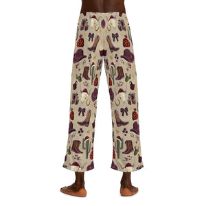 Cowboy Christmas Mens Pajama Pants  Western Style Sleepwear With Cowboy Motifs Lounge Bottoms Holiday Pajamas For Men 1761798997909.jpg