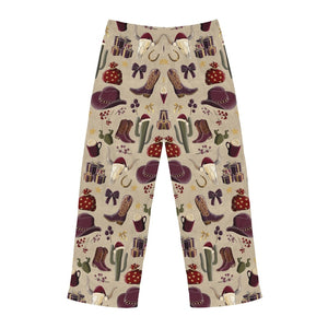 Cowboy Christmas Mens Pajama Pants  Western Style Sleepwear With Cowboy Motifs Lounge Bottoms Holiday Pajamas For Men 1761798997962.jpg