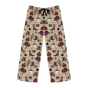Cowboy Christmas Mens Pajama Pants  Western Style Sleepwear With Cowboy Motifs Lounge Bottoms Holiday Pajamas For Men 1761798997987.jpg