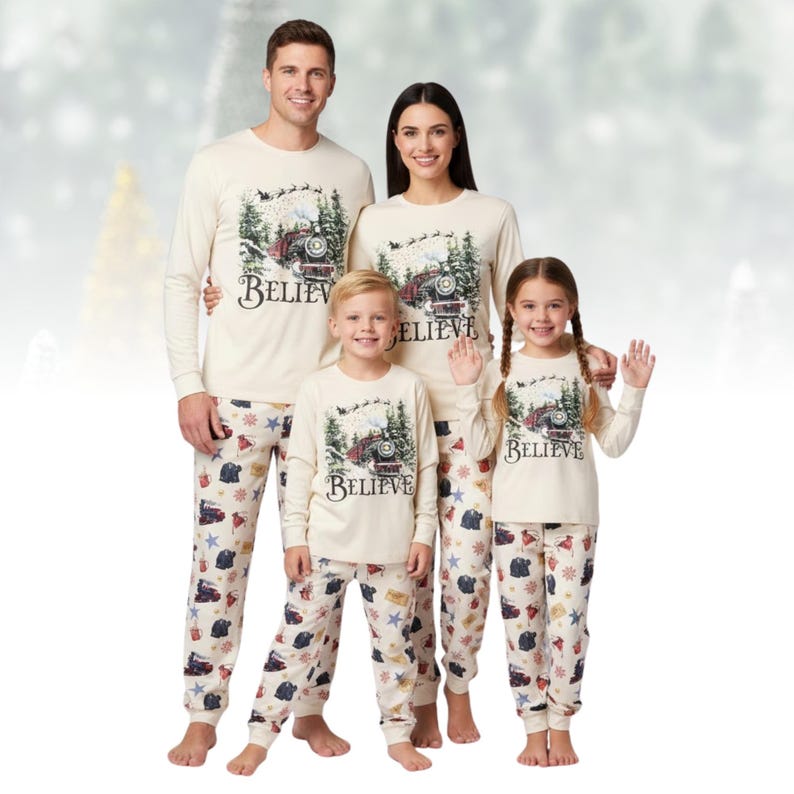Believe Christmas Long Sleeve Pajamas Set Polar Express Train Family Matching Sleepwear Cozy Holiday Pjs Magical Xmas Gift For Famil 1761799140903.jpg