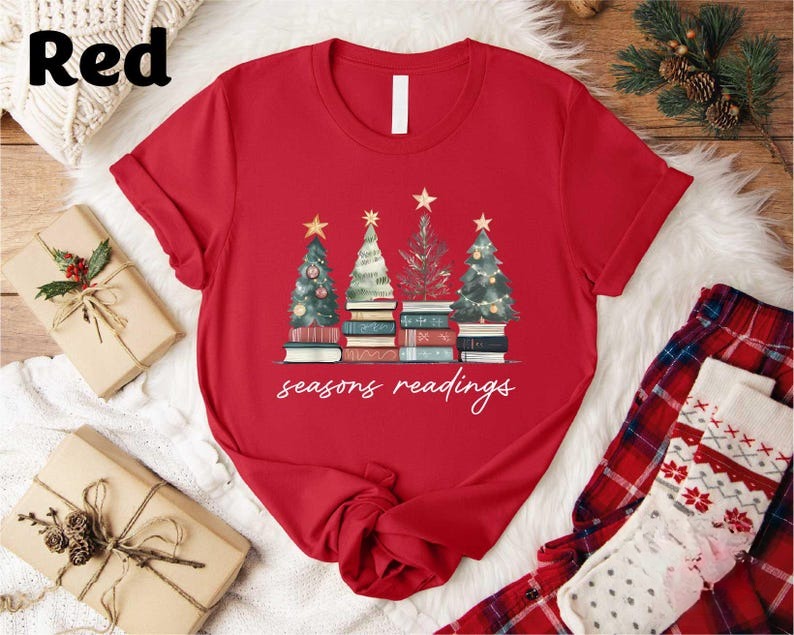 Christmas Book Lover Shirt Funny Holiday Teacher Tee Cute Xmas Librarian T Shirt Season Readings Sweatshirt Festive Bookish Reading Tee 1761809269739.jpg