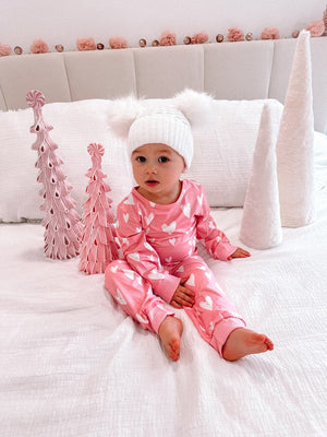 Mommy  Me Christmas Pajamas Matching Set Mother Daughter Holiday  Valentines Day Heart Print Pjs Family Matching Christmas Pajamas 1761809777448.jpg