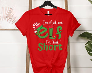 Im Not An Elf Im Just Short Tshirt Merry Xmas Tee Funny Christmas T Shirt Xmas Festive 2025 Funny Christmas Shirt Christmas Elf Shirt 1761810096651.jpg