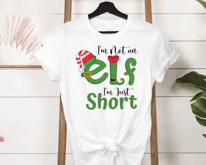 Im Not An Elf Im Just Short Tshirt Merry Xmas Tee Funny Christmas T Shirt Xmas Festive 2025 Funny Christmas Shirt Christmas Elf Shirt 1761810096776.jpg