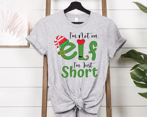 Im Not An Elf Im Just Short Tshirt Merry Xmas Tee Funny Christmas T Shirt Xmas Festive 2025 Funny Christmas Shirt Christmas Elf Shirt 1761810096829.jpg