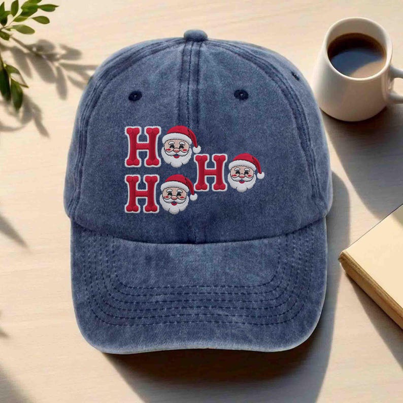 Ho Ho Ho Santa Embroidered Hat Festive Christmas Baseball Cap For Adults Holiday Embroidery Cap Funny Ugly Xmas Hat Gift 1761900488461.jpg
