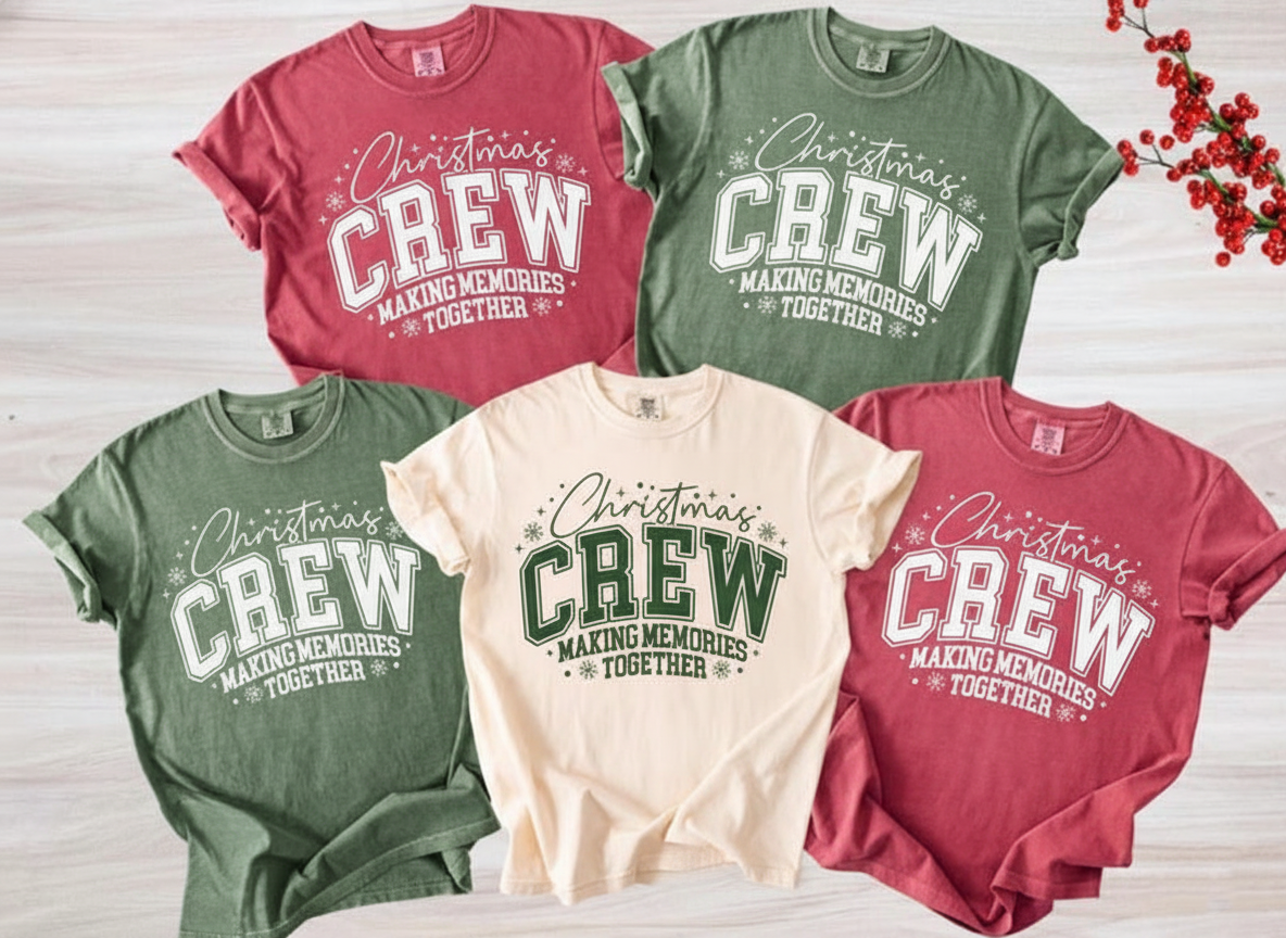 Christmas Crew Shirts Family Matching Holiday Tee Style Xmas Crew Top Custom Christmas Memory Outfit 1761967738317.png