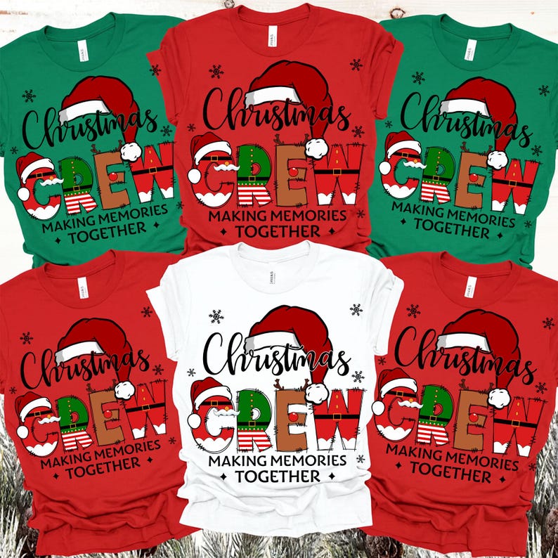 Christmas Crew Matching Family Shirt Santa Reindeer Elf Letters Holiday Sublimation 1762134733579.jpg