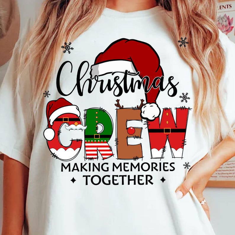 Christmas Crew Matching Family Shirt Santa Reindeer Elf Letters Holiday Sublimation 1762134733701.jpg