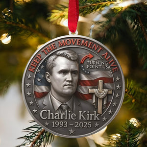 Charlie Kirk Memorial Christmas Ornament 2025 Acrylic Keepsake With American Flag  Cross Tree Decoration For Families Patriotic Lovers 1762135318172.jpg