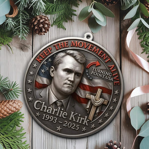 Charlie Kirk Memorial Christmas Ornament 2025 Acrylic Keepsake With American Flag  Cross Tree Decoration For Families Patriotic Lovers 1762135318193.jpg