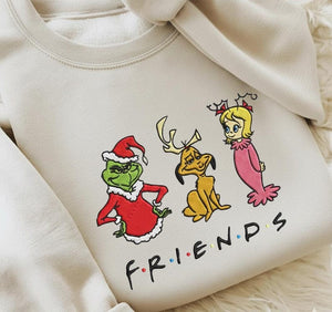 Embroidered Green Guy Christmas Friend Sweatshirt Funny Grinchmas Hoodie Cozy Festive Embroidery Sweater Cute Christmas Gift For Her Him 1762138748915.jpg
