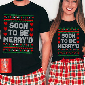 Soon To Be Merryd Christmas Shirt Engaged Matching Couple Funny Gift Bachelorette Bridal Shower Gift Fiance Gift Engagement News 1762139247776.jpg
