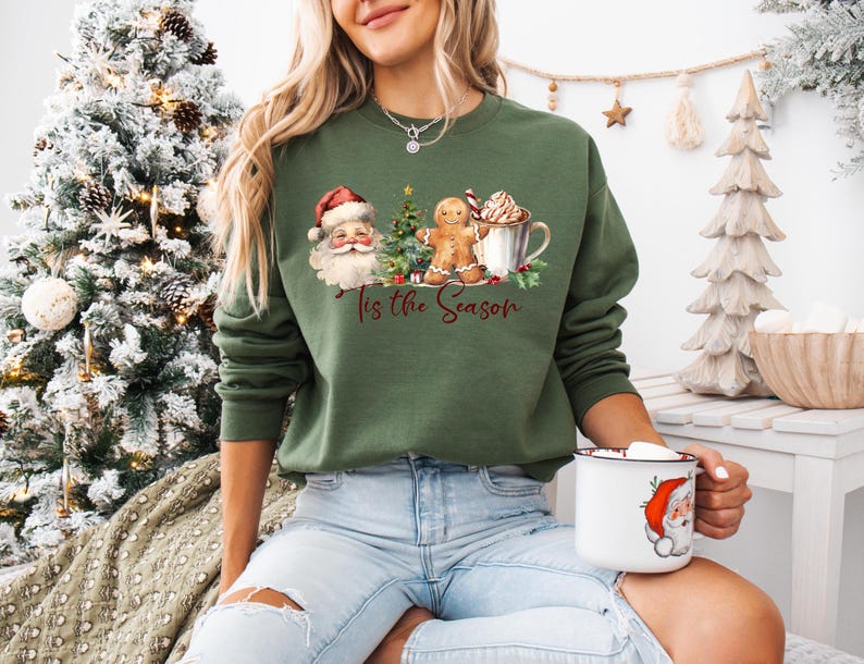 This Is The Season Sweatshirt  Pajamas Christmas The Season Sweatshirt Merry Xmas Sweatshirt Christmas Shirt Cute Winter Sweatshirt 1762140378193.jpg
