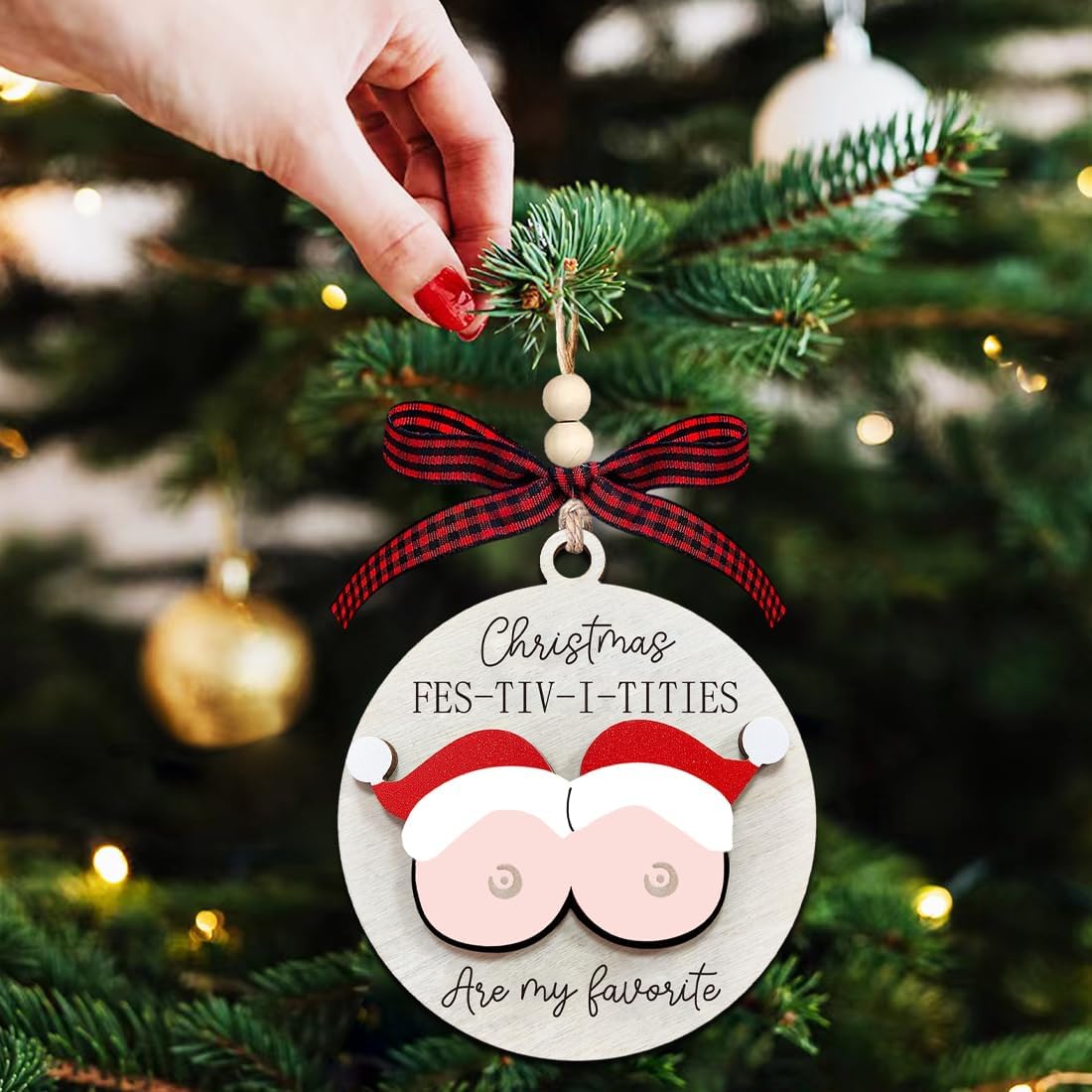 Funny Christmas Ornaments 2025 Adult Christmas Ornaments Exchange Ideas Unique Wooden Fun Ornament For Men Women Funny Adult Gifts 1762144750468.jpg