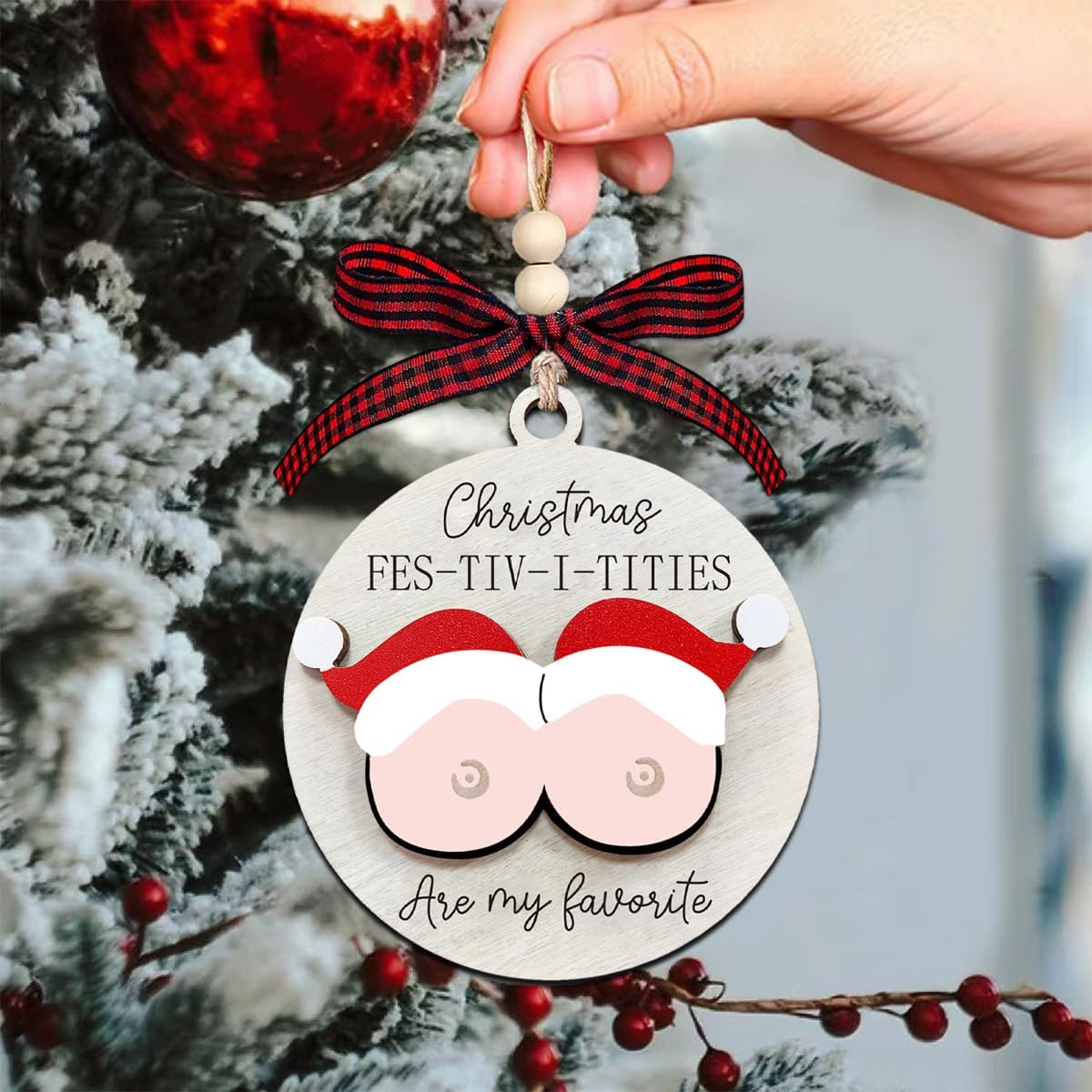 Funny Christmas Ornaments 2025 Adult Christmas Ornaments Exchange Ideas Unique Wooden Fun Ornament For Men Women Funny Adult Gifts 1762144750537.jpg