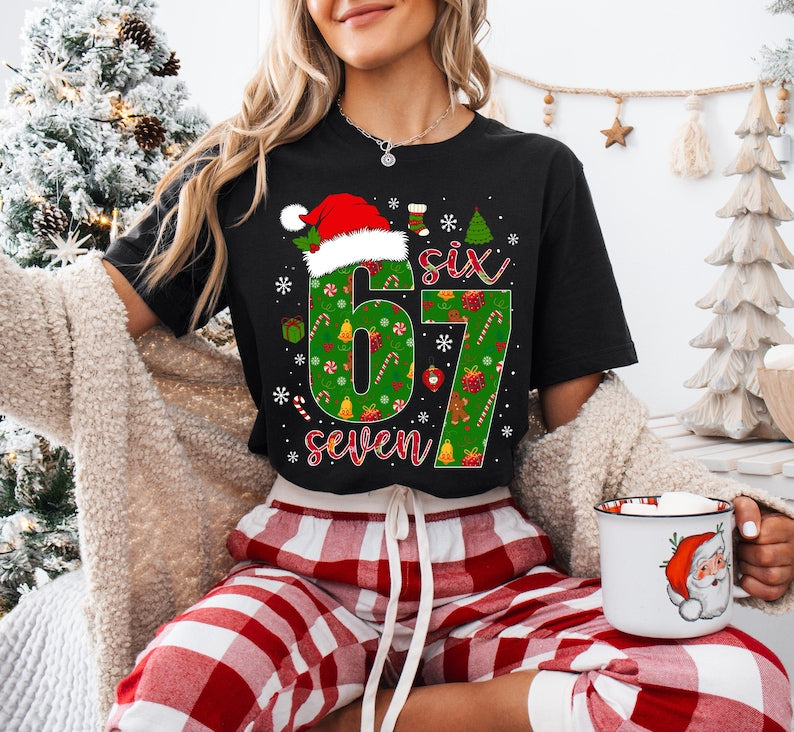 Funny 67 Christmas T Shirt Trendy Holiday Costume Couple Party Shirt 1762158497784.jpg