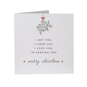 Merry Christmas Gift Card For Boyfriend Girlfriend Her Him Wife Husband Xmas Card I Met You I Liked You I Love You I Am Keeping You 1762242737166.jpg
