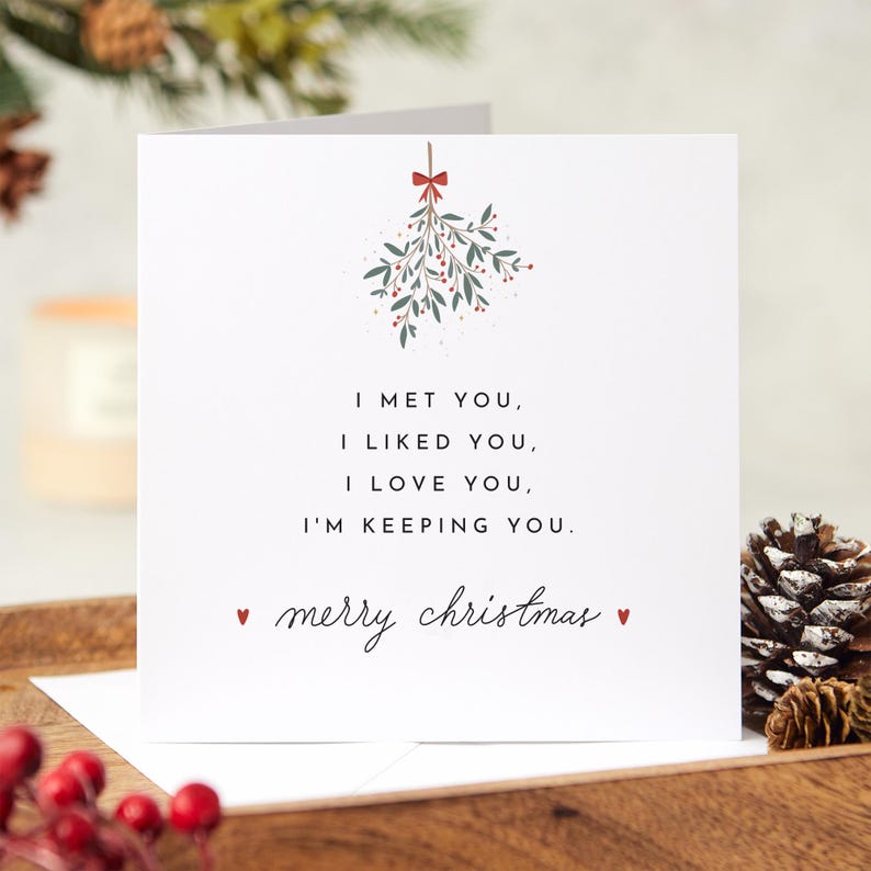 Merry Christmas Gift Card For Boyfriend Girlfriend Her Him Wife Husband Xmas Card I Met You I Liked You I Love You I Am Keeping You 1762242737790.jpg