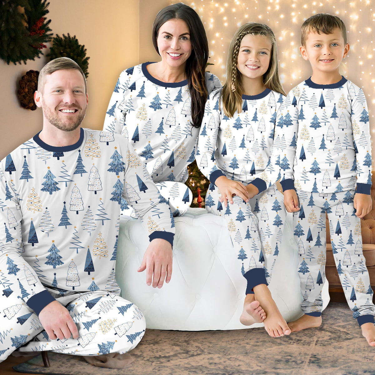 Blue Christmas Pajamas Set Merry Christmas Pine Tree Long Sleeve Two Piece Pajama Winter Christmas Pajamas Xmas Holiday Loungewear Set 1762244201044.jpg