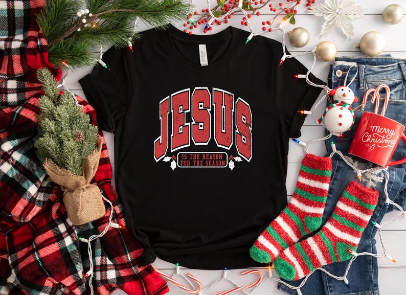 Jesus Is The Reason Christmas Sweatshirt Christian Crewneck 1762308500612.jpg
