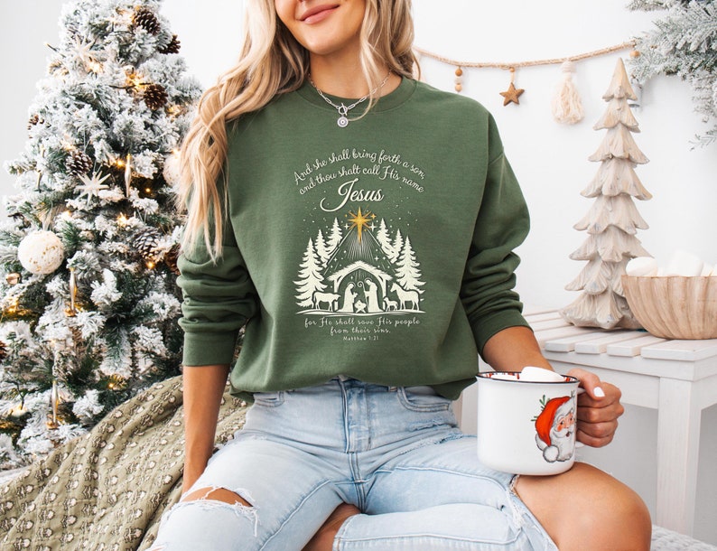 Jesus Is The Reason For The Season Sweatshirt Christmas Christian Gift Religious Christian Christmas Faith Shirt Christmas Jesus Quotes 1762309069788.jpg