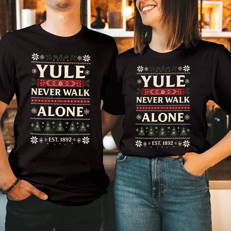 Yule Never Walk Alone Christmas Shirt Ugly Christmas Sweater Holiday Football Fan Gift Tee Festive Xmas Sweatshirt Jumper Hoodie 1762309895890.jpg