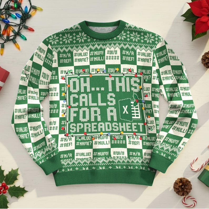 This Calls For A Spreadsheet Ugly Sweater The Office Inspired Meme Shirt Funny Christmas Sweatshirt 1762311659312.jpg