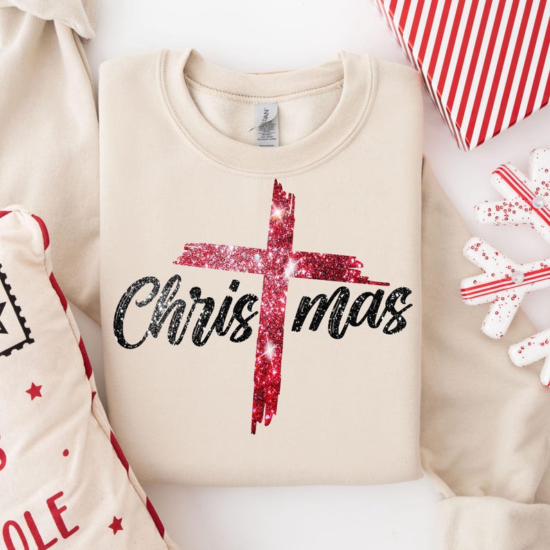Cross Christmas Sweatshirt Jesus Christ Sweater Religious New Year Gift Merry Christ Mas Sweatshirt Family Christmas Shirtsfaith Christ 1762313552461.jpg