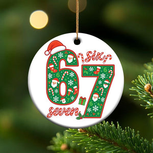 Six Seven Christmas Trend Ornament Santa Faces Snowflakes  Gifts Funny Number Meme Ornament For Kids Gen Alpha Humor Ornament 1762314812919.jpg