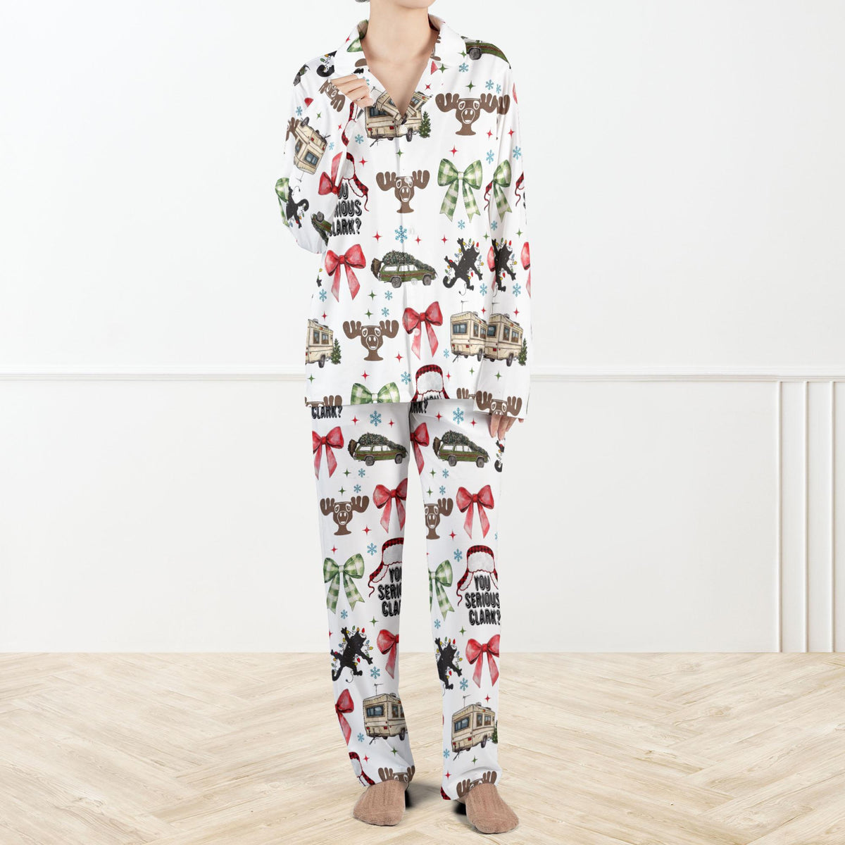 You Serious Clark Christmas Pajama Set For Women Christmas Family Pajamas Holiday Set Cute Christmas Style Pyjamas 1762314897759.jpg