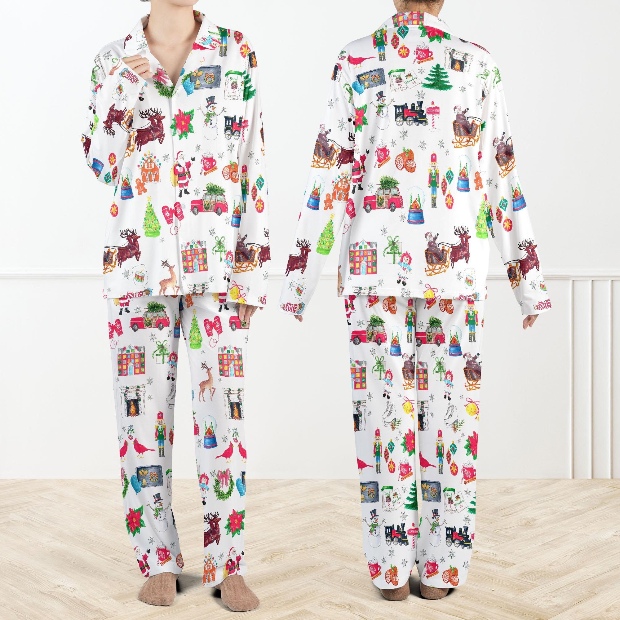 Lovely Nutcracker Christmas Pajama Set For Women Nutcracker Pajamas Nutcracker Ballet Pajama Christmas Party Set 1762315043403.jpg