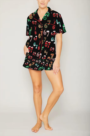 Six Seven Meme Christmas Contrast Pajamas Set For Women And Kids Funny Christmas Pjs Viral Number Print Sleepwearmatching Xmas Loungewear 1762315435991.png