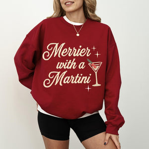 Merrier With A Martini Ugly Christmas Sweashirt For Holiday Party 1762326897479.jpg