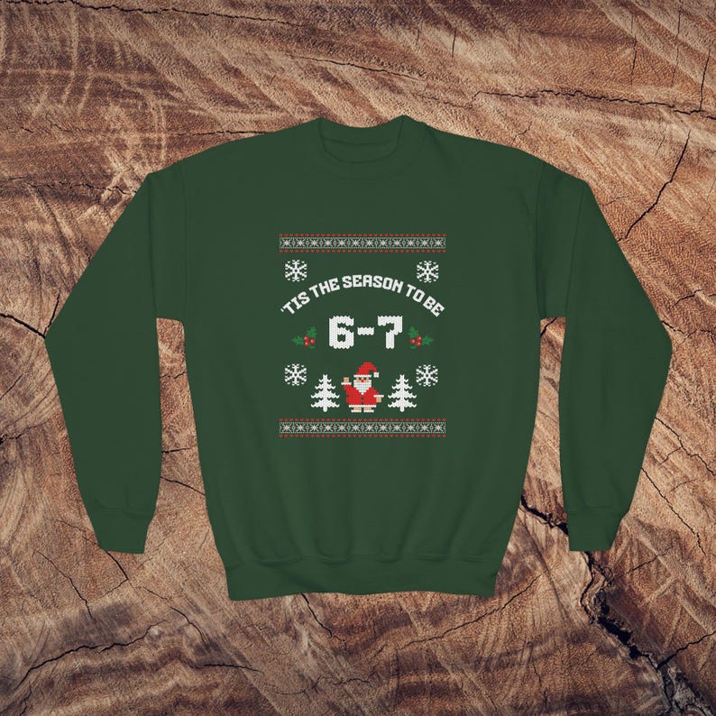Funny 6 7 Ugly Christmas Sweater Youth Gamer Holiday Sweatshirt Kids Meme Xmas Shirt Funny School Christmas Outfit Gift 1762328442253.jpg