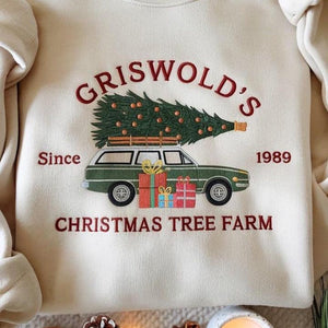 Embroidered Griswold Christmas Tree Farm Sweatshirt Funny Holiday Movie Shirt Retro Xmas Crewneck National Lampoon Christmas Sweater 1762328852977.jpg