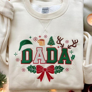 Embroidered Mama Papa Dada Christmas Sweatshirt Holiday Family Shirts Matching Xmas Crewneck Cozy Christmas Outfit Mom Dad Xmas Matching 1762329409633.jpg