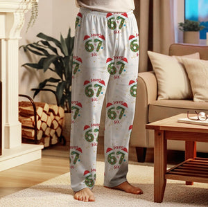 67 Christmas Pajama Pants Six Seven Number Wreath Print Snowflake Pattern 6 7 Holiday 1762394157309.jpg
