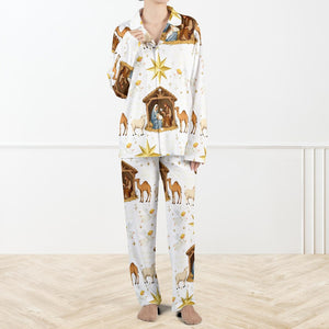 Nativity Scene Christmas Pajamas Set Holy Family Sleepwear Religious Xmas Pjs Cozy Silky Matching Holiday Set For Family 1762400494149.jpg
