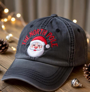 The North Pole Embroidered Hat Christmas Santa Claus Embroidered Cap Merry Christmas Hat Winter Gift 1762401800184.jpg