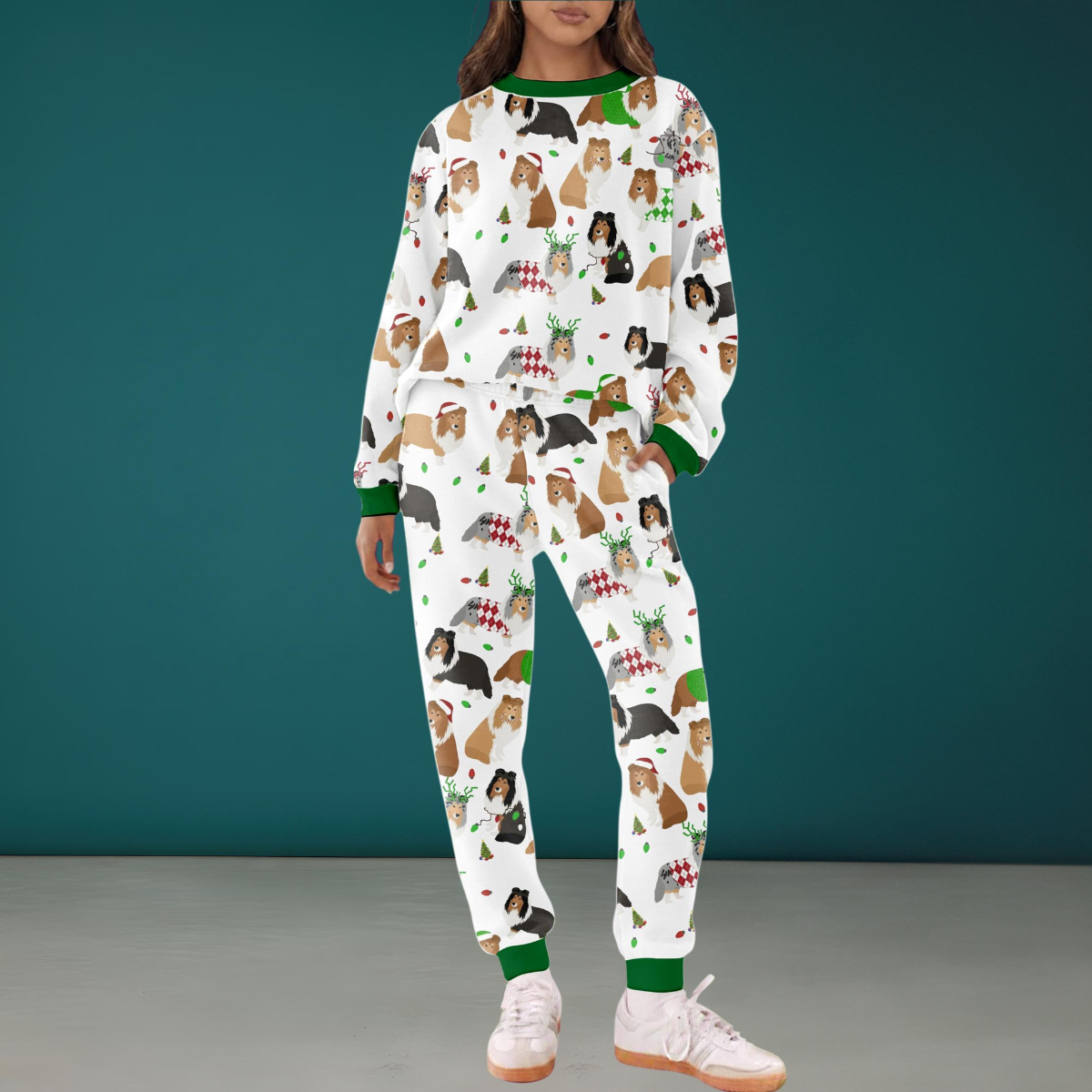 Christmas Rough Collie Silky Satin Pajama Set Cute Dog Holiday Outfit Funny Xmas Loungewear Pet Lover Gift Tracksuit 1762401860116.png